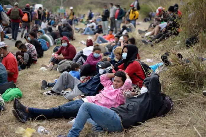 Image: GUATEMALA-HONDURAS-US-MIGRATION-CARAVAN