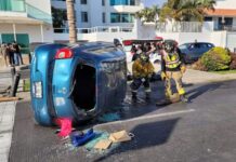 Woman Injured in Serious Rollover on the Mazatlán Boardwalk