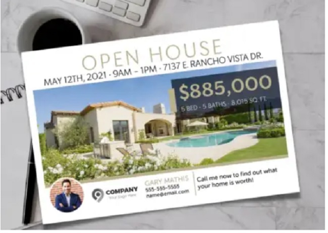 real estate postcard