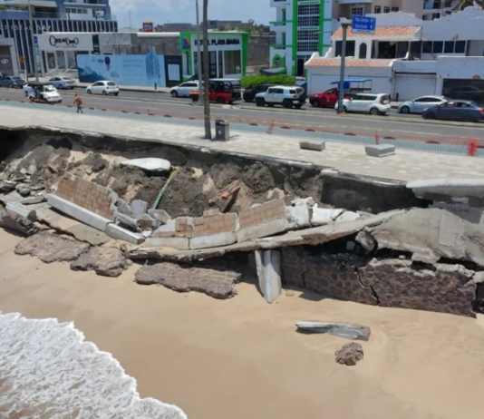 Reconstruction of the Mazatlán boardwalk will require an investment exceeding the 5 million pesos that had been announced